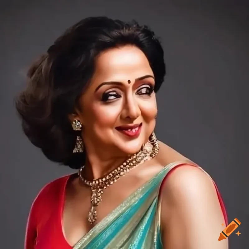 Image Hema Malini image beautiful image beautiful - Bollywood actress hema malini with a beautiful simple messy bun ...