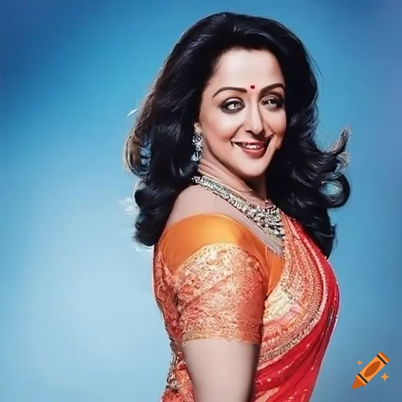 Image Hema Malini image beautiful image beautiful - Bollywood actress hema malini with a beautiful simple messy bun ...