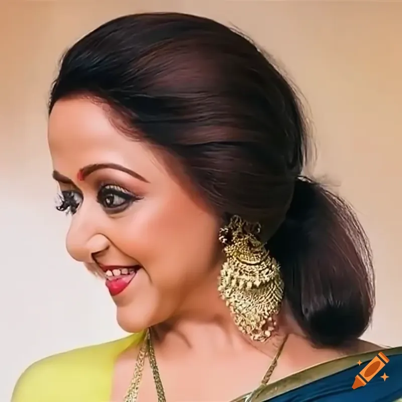 Image Hema Malini image beautiful image beautiful image beautiful image beautiful image beautiful image beautiful image beautiful image beautiful image beautiful image beautiful - Messy bun hairstyle in focus of bollywood actress hema malini with ...