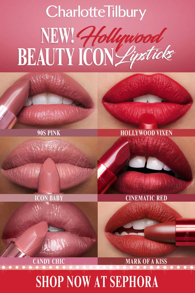 Image Hollywood image beautiful image beautiful image beautiful image beautiful - New Hollywood Beauty Icon Lipstick Collection from Charlotte Tilbury!