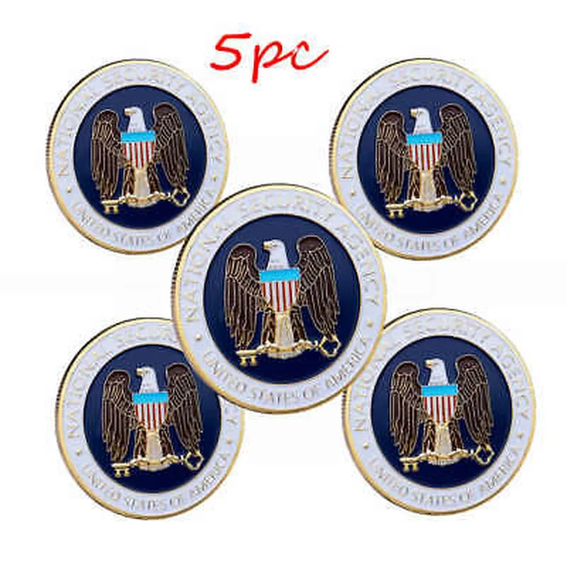 Image Homeland Security agents image beautiful image beautiful image beautiful image beautiful - 5PC Gold Plated National Security Agency Commemorative ...