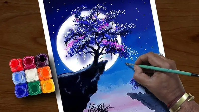 Image Hrithik Roshan image beautiful image beautiful image beautiful image beautiful image beautiful image beautiful image beautiful - How to Draw Beautiful Scenery painting with Fabric color step by ...