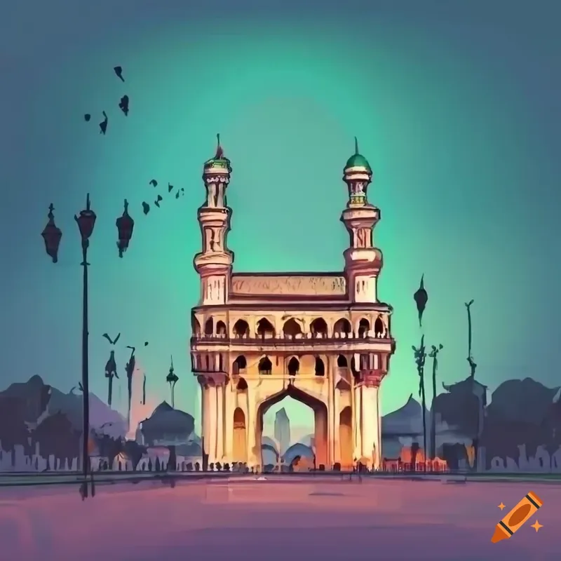 Image Hyderabad - Charminar image beautiful image beautiful image beautiful image beautiful image beautiful image beautiful image beautiful image beautiful image beautiful - A beautiful illustration of charminar, a famous monument on Craiyon