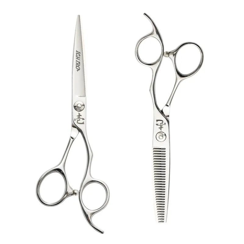 Image Ichiro image beautiful - Ichiro Ergo Slice & Serrated Hairdressing Shears Set: Professional ...