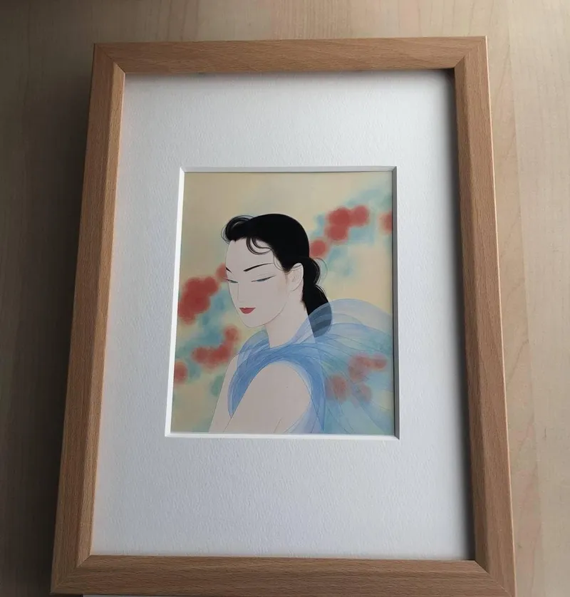 Image Ichiro image beautiful image beautiful - Amazon.com - Framed Ichiro Tsuruta Beautiful Painting Rose Garden ...