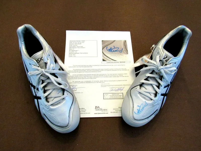 Image Ichiro image beautiful image beautiful - ICHIRO SUZUKI # 51 SEATTLE MARINER SIGNED AUTO ASICS FIELD CLEATS ...