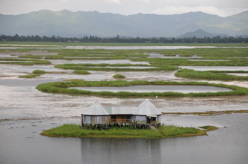 Image Imphal - Loktak Lake image beautiful - The Floating Islands of India