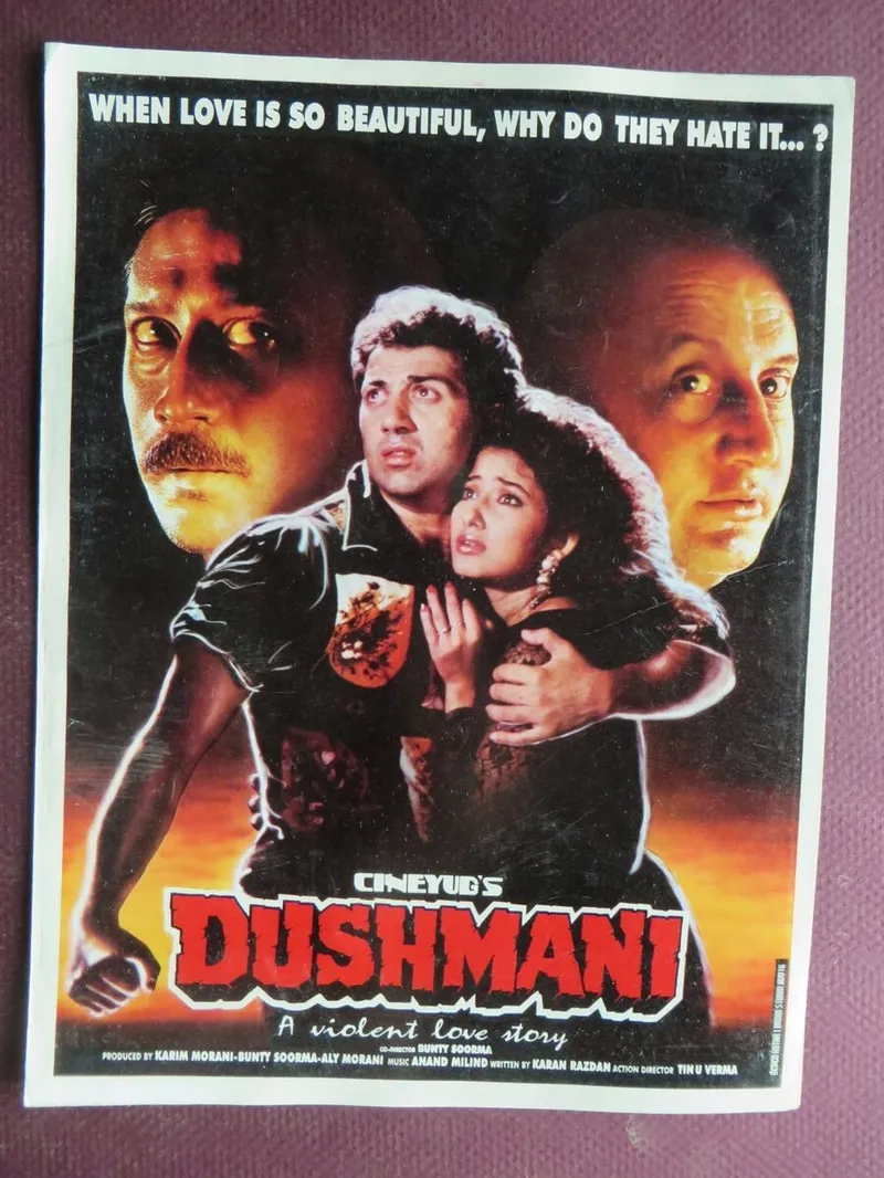 Image Jackie Shroff image beautiful image beautiful image beautiful image beautiful - Jackie shroff sunny deol Dipti Naval Manisha INDIAN MOVIE Dushmani ...