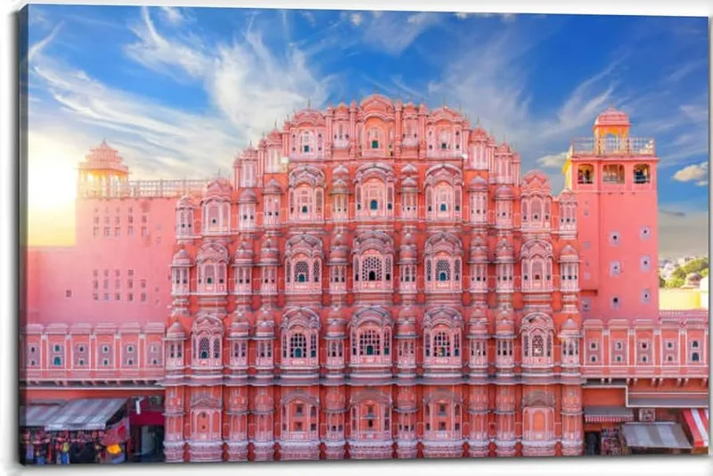 Image Jaipur - The Pink City image beautiful - Amazon.com: Pink palace Hawa Mahal Jaipur India beautiful sunset ...