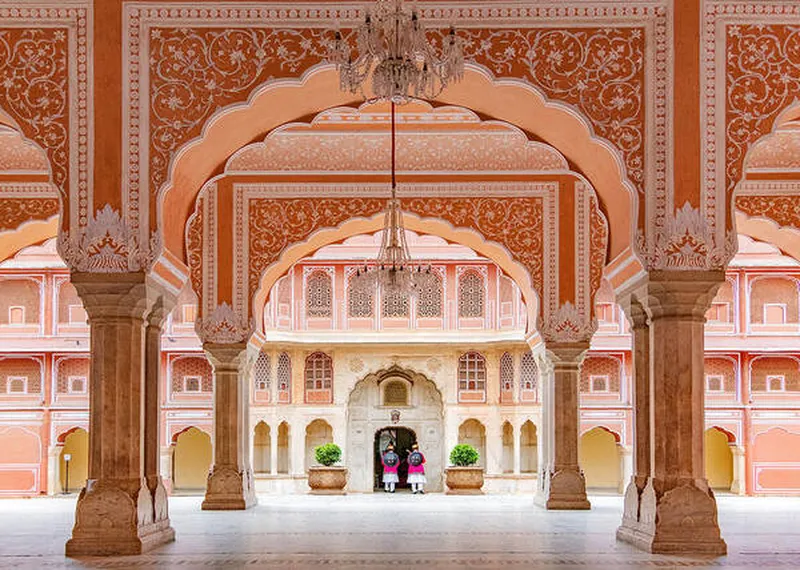 Image Jaipur - The Pink City image beautiful - Jaipur city palace in Jaipur city, Rajasthan, India. An UNESCO ...