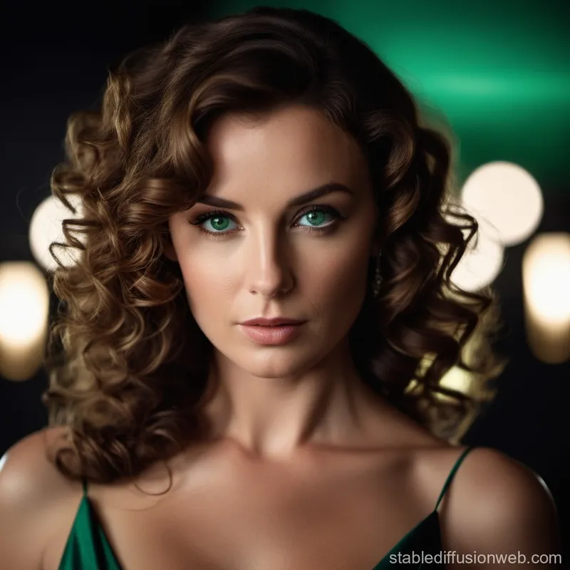 Image James Bond image beautiful image beautiful image beautiful - James Bond and Brunette Curly-haired Woman | Stable Diffusion Online