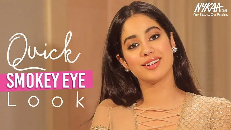 Image Janhvi Kapoor image beautiful - GRWM: Get Ready With Janhvi Kapoor | Glam Smokey Eye Tutorial ...