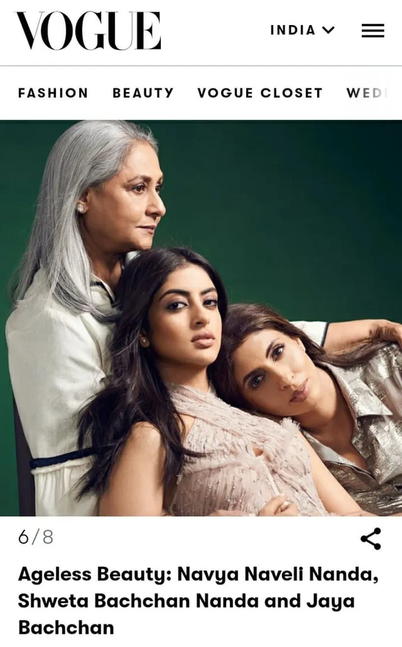 Image Jaya Bachchan image beautiful image beautiful image beautiful image beautiful image beautiful image beautiful - Vogue Beauty Awards 2017 | Ageless Beauty: Navya Naveli Nanda ...