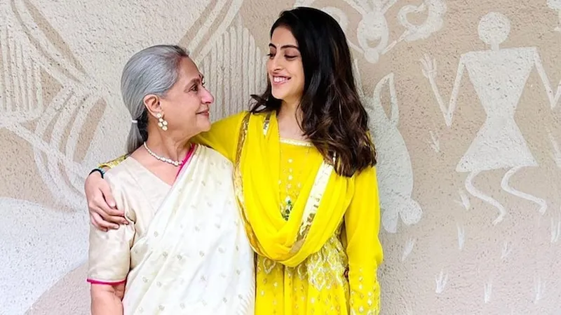 Image Jaya Bachchan image beautiful image beautiful image beautiful image beautiful image beautiful image beautiful image beautiful - Navya Naveli Nanda poses for a pretty pic with grandmom Jaya ...