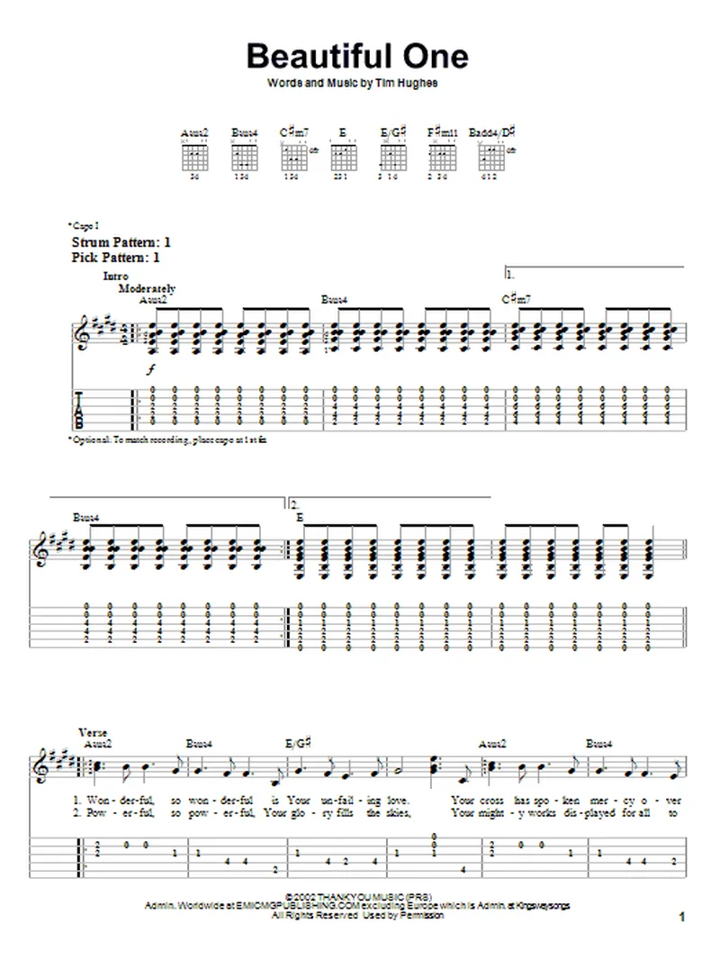 Image Jeremy image beautiful image beautiful image beautiful image beautiful - Beautiful One by Jeremy Camp - Easy Guitar Tab - Guitar Instructor