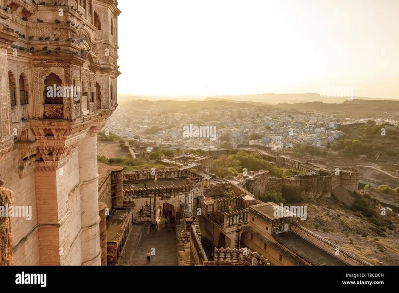 Image Jodhpur - Blue City image beautiful image beautiful - Stunning view of the ancient Mehrangarh Fort during a beautiful ...