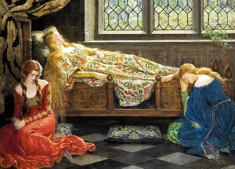 Image John image beautiful image beautiful image beautiful - John Collier: The Sleeping Beauty, 1921