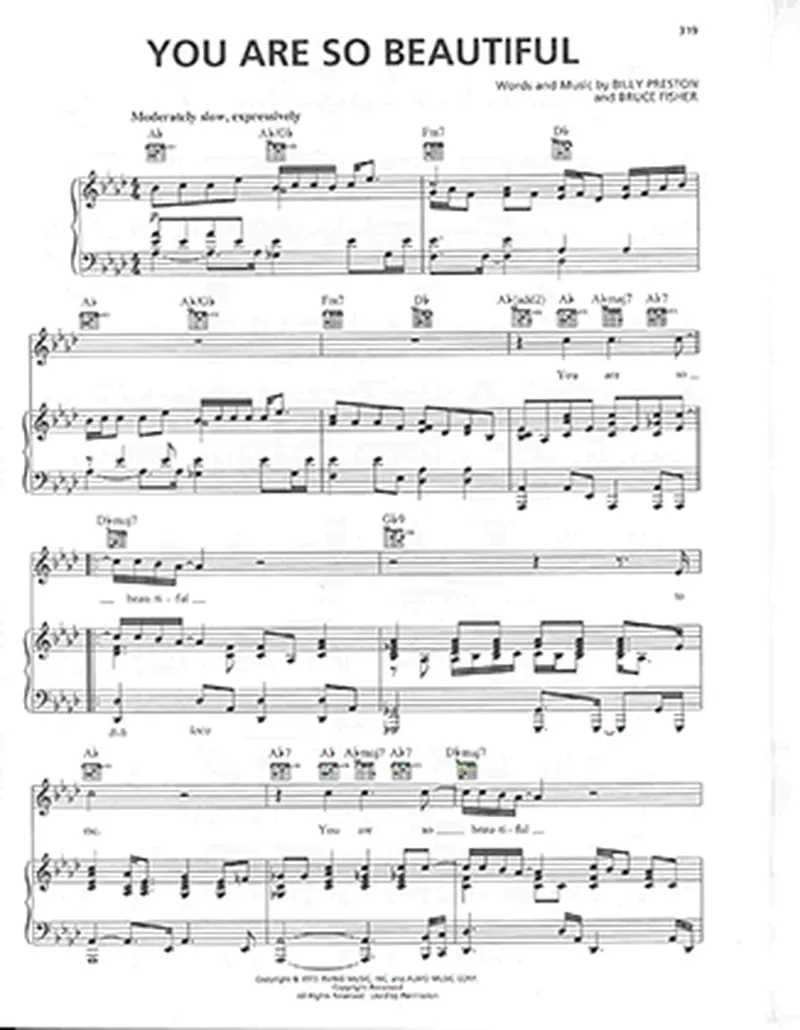 Image Joseph image beautiful image beautiful image beautiful image beautiful image beautiful image beautiful image beautiful image beautiful - You Are So Beautiful - Joe Cocker Free Piano Sheet Music PDF