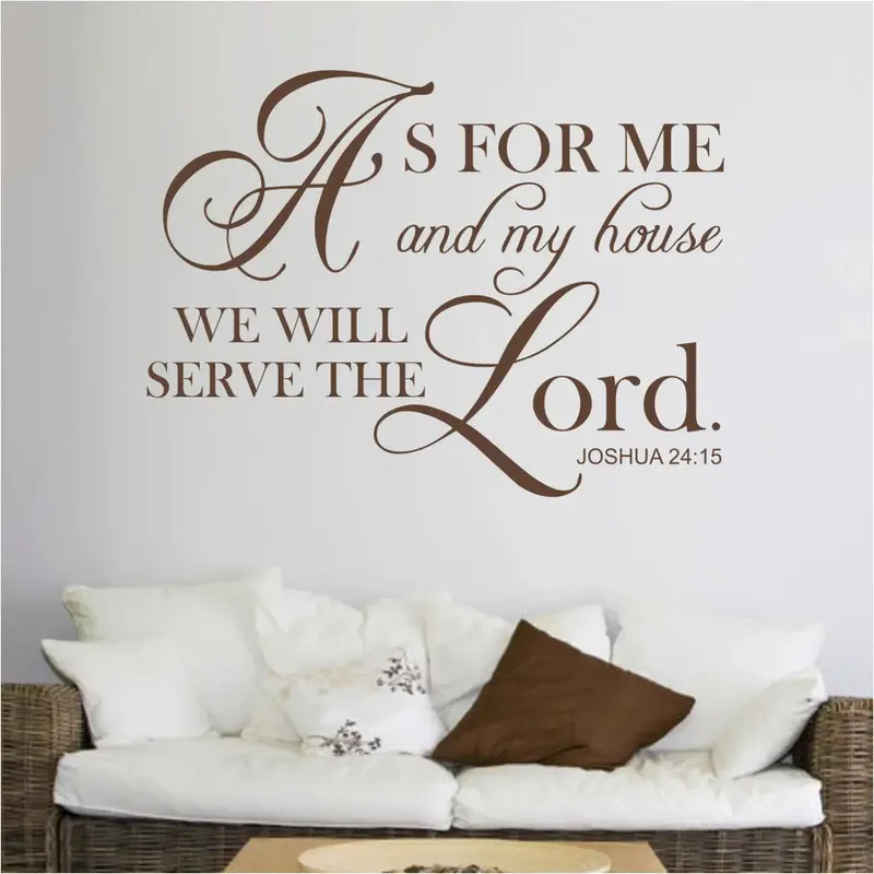 Image Joshua image beautiful image beautiful image beautiful image beautiful image beautiful image beautiful - My House Serves The Lord Joshua 24:15 Beautiful Wall Decal – The ...