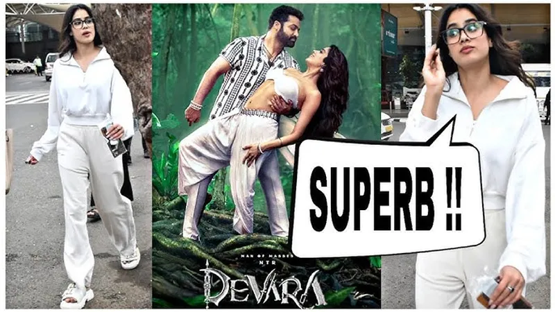 Image Jr NTR image beautiful image beautiful image beautiful image beautiful image beautiful - Devara Beauty Janhvi Kapoor about Jr NTR Dance Song in Devara ...