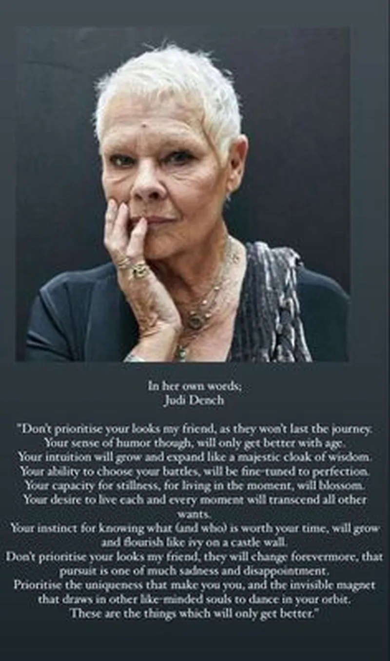 Image Judi Dench image beautiful image beautiful - 100 Beautiful ideas | beautiful, interesting faces, portrait