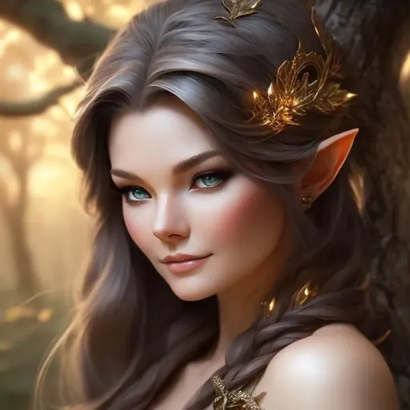 Image Judi Dench image beautiful image beautiful image beautiful - DnD character art of {Judi Dench as a wood elf druid...