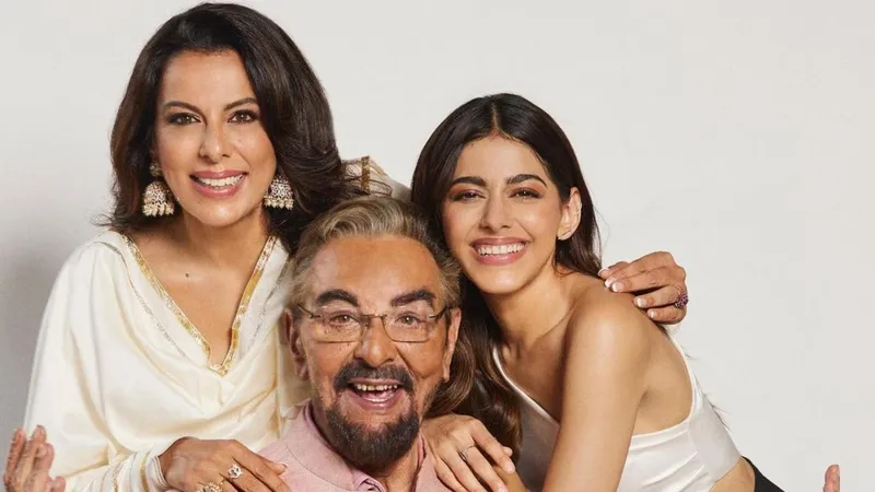 Image Kabir Bedi image beautiful image beautiful - Alaya F shares a happy family picture with Nana Kabir Bedi and ...