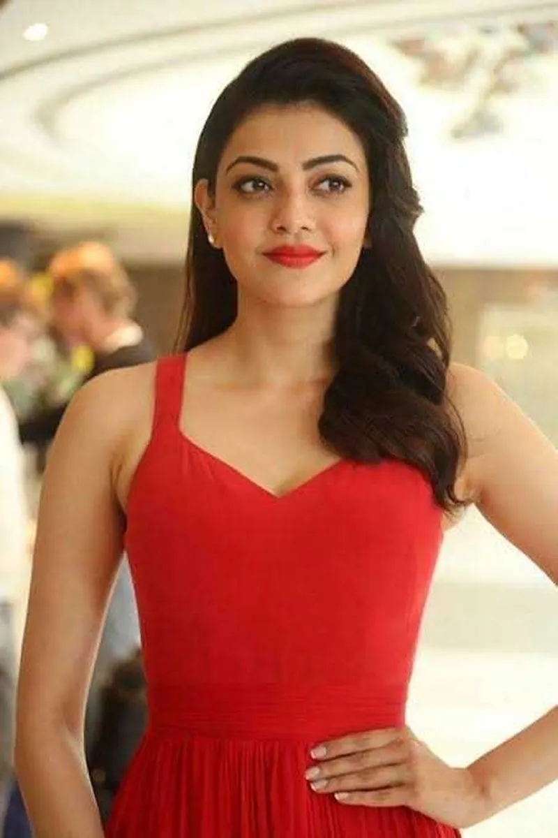 Image Kajal Aggarwal image beautiful - Kajal Aggarwal Beautiful Looks In Red Dress