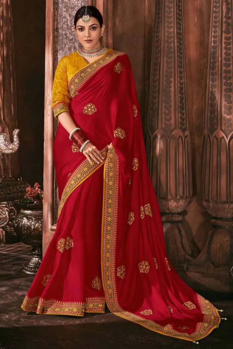 Image Kajal Aggarwal image beautiful image beautiful image beautiful image beautiful image beautiful - Kajal Aggarwal Silk Fabric Embroidered Wedding Wear Beautiful ...