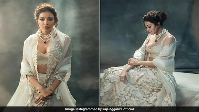 Image Kajal Aggarwal image beautiful image beautiful image beautiful image beautiful image beautiful image beautiful image beautiful image beautiful - Kajal Aggarwal In An Ivory Floral Lehenga Looks Like The Epitome ...