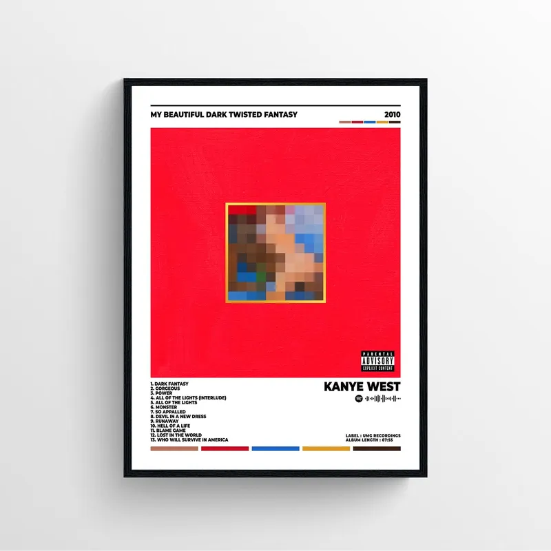 Image Kanye West image beautiful image beautiful image beautiful image beautiful image beautiful image beautiful image beautiful image beautiful - My Beautiful Dark Twisted Fantasy Kanye West Album Cover Poster ...