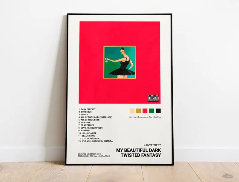 Image Kanye West image beautiful image beautiful image beautiful image beautiful image beautiful image beautiful image beautiful image beautiful image beautiful - Kanye West - My Beautiful Dark Twisted Fantasy Album Cover Poster ...