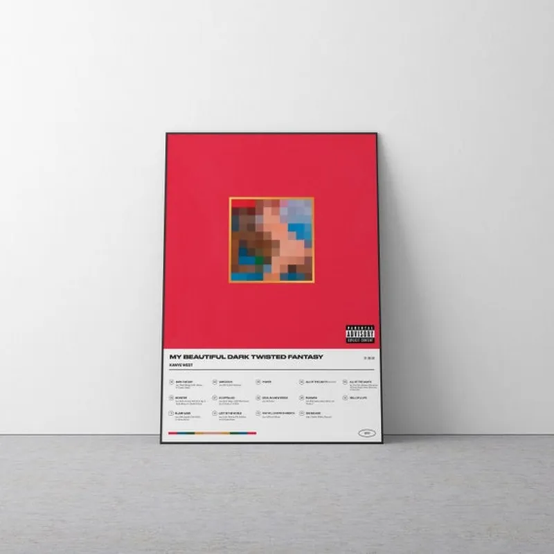 Image Kanye West image beautiful image beautiful image beautiful image beautiful image beautiful image beautiful image beautiful image beautiful image beautiful image beautiful - My Beautiful Dark Twisted Fantasy Kanye West Album Poster Wall Art ...