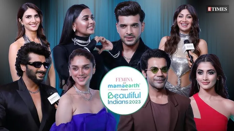 Image Karan image beautiful image beautiful image beautiful - Femina & Mamaearth Beautiful Indians 2023 RED CARPET | Arjun ...