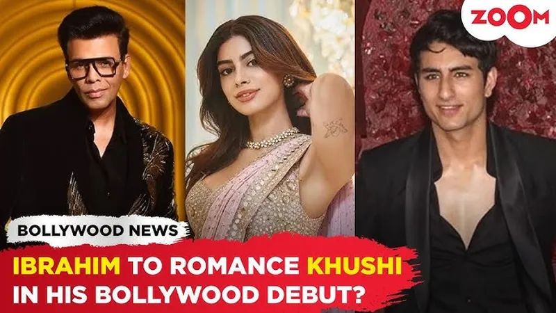 Image Karan Johar image beautiful - Ibrahim Ali Khan to ROMANCE Khushi Kapoor in his Bollywood Debut ...