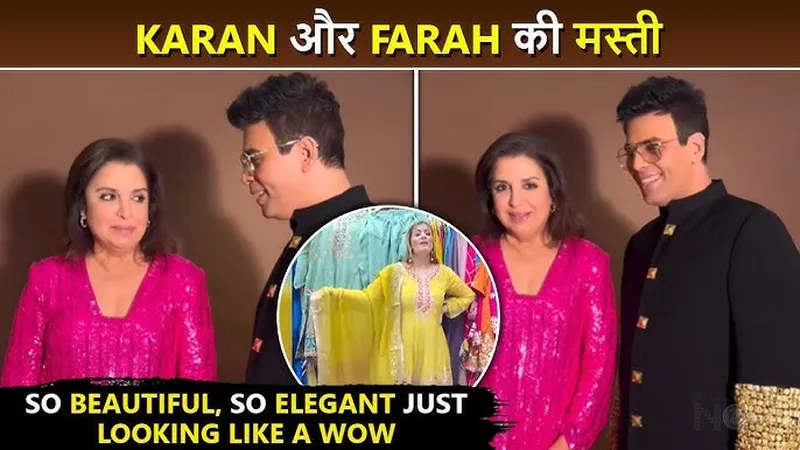 Image Karan Johar image beautiful image beautiful - So Beautiful So Elegant.. Karan Johar To Farah Khan Seeing Her ...