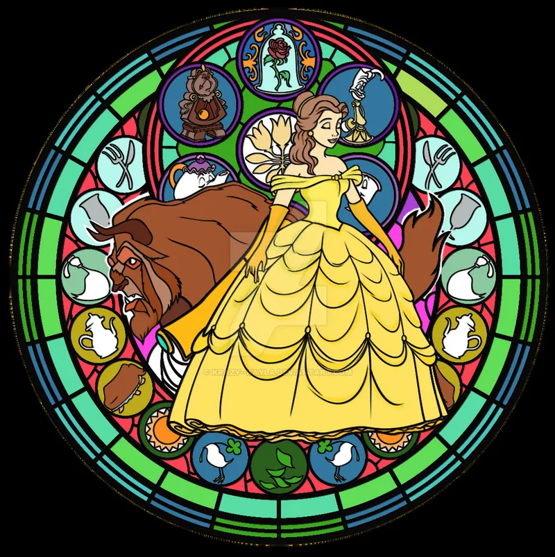 Image Kayla image beautiful image beautiful image beautiful image beautiful image beautiful image beautiful image beautiful image beautiful - Beauty And The Beast Stained Glass- Colored by Krazy--Kayla on ...