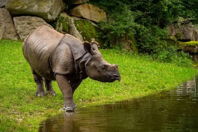 Image Kaziranga National Park - Home of the One-Horned Rhino image beautiful image beautiful image beautiful image beautiful image beautiful - Free Photo | Indian rhinoceros in the beautiful nature looking ...