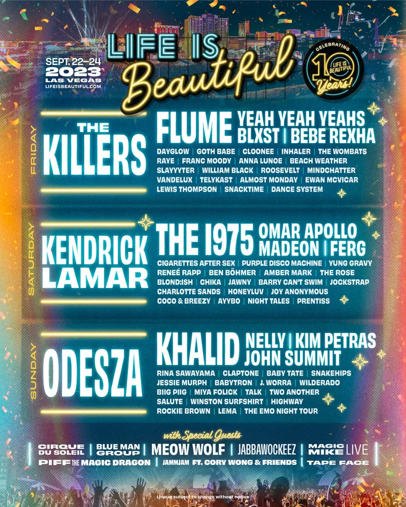 Image Kendrick Lamar image beautiful image beautiful image beautiful image beautiful - Life Is Beautiful Unveils 2023 Lineup With The Killers & More ...