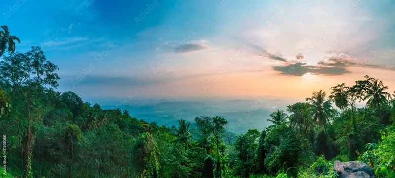 Image Kerala - God's Own Country image beautiful - Nature beauty of God's own country Kerala Panoramic shot from ...