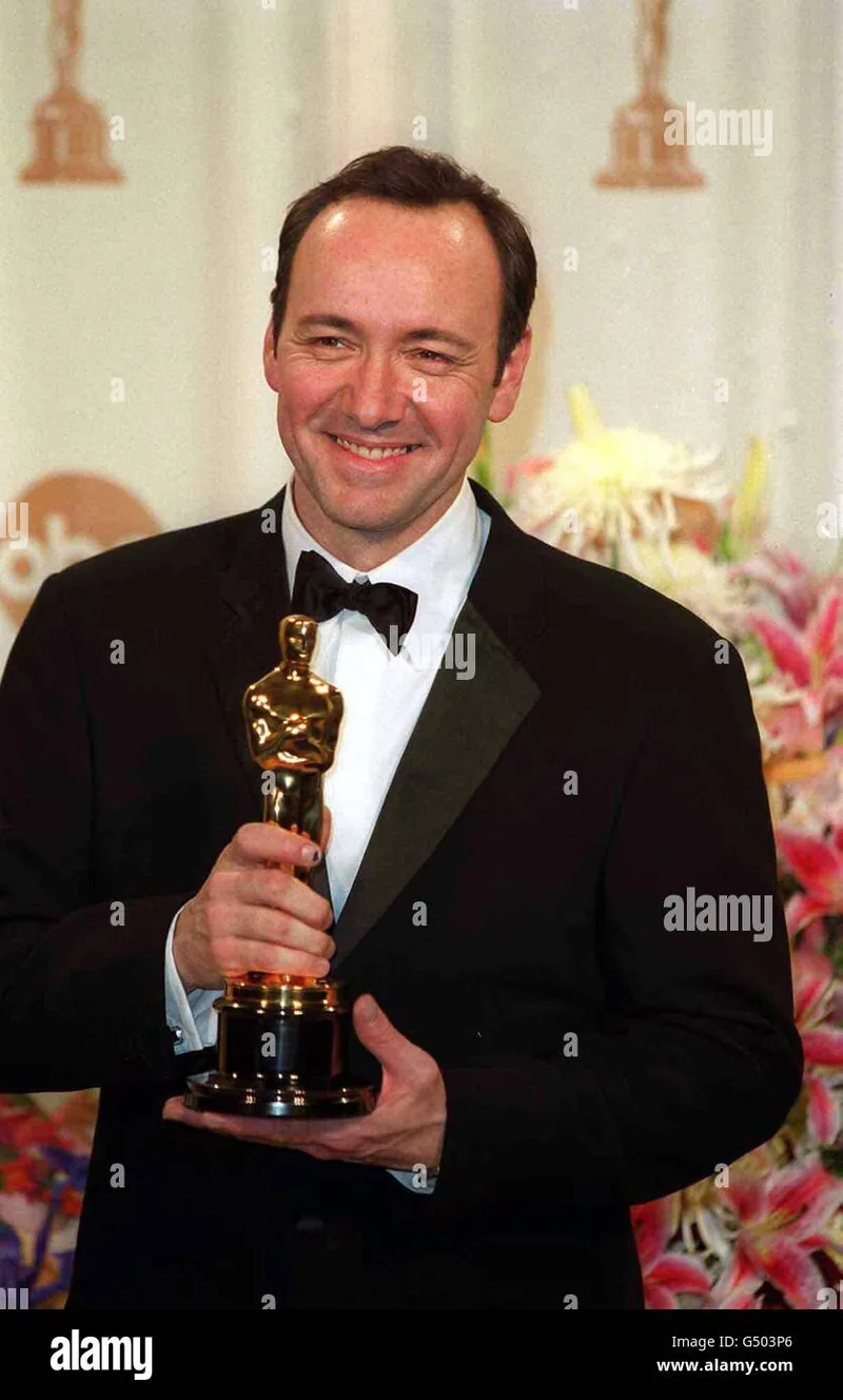 Image Kevin image beautiful image beautiful image beautiful image beautiful image beautiful image beautiful - American actor, Kevin Spacey with his Oscar for Best Actor which ...