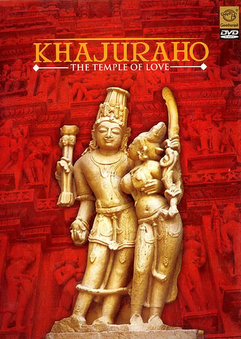 Image Khajuraho - Temples of Love image beautiful - Khajuraho : The Temple of Love (DVD) | Exotic India Art