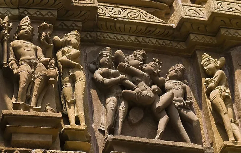 Image Khajuraho - Temples of Love image beautiful image beautiful - Sculptures on a temple, Kandariya Mahadeva Temple Our beautiful ...