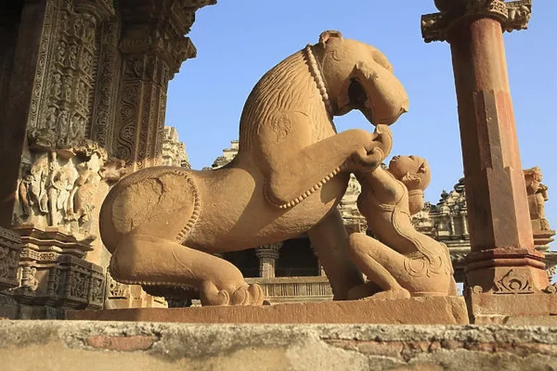 Image Khajuraho - UNESCO World Heritage Site image beautiful image beautiful image beautiful - Lion Yali & sardula, Mahadeva Hindu temple Our beautiful Wall Art ...