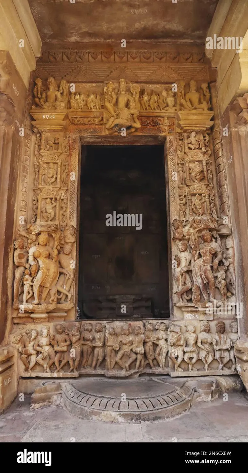 Image Khajuraho - UNESCO World Heritage Site image beautiful image beautiful image beautiful image beautiful - Beautifully carved entrance of Temple at Khajuraho World Heritage ...