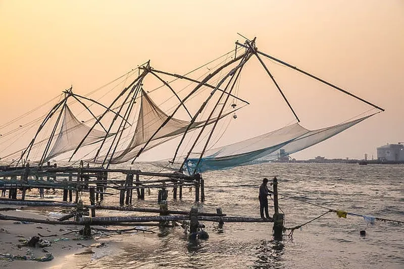 Image Kochi - Chinese Fishing Nets image beautiful image beautiful - Chinese fishing nets, Fort Kochi, Cochin (Kochi), Kerala