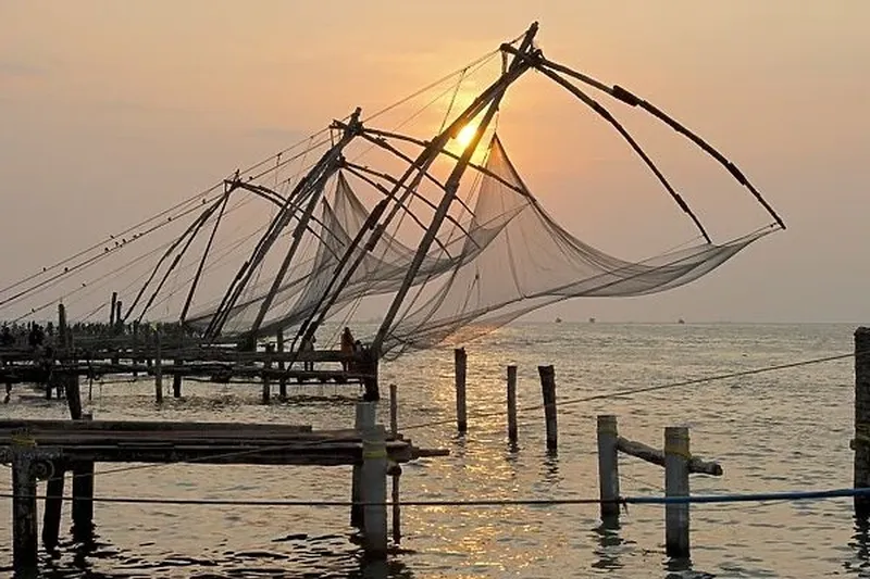 Image Kochi - Chinese Fishing Nets image beautiful image beautiful - Coastal fishing nets in India C017 / 9082 Our beautiful Wall Art ...