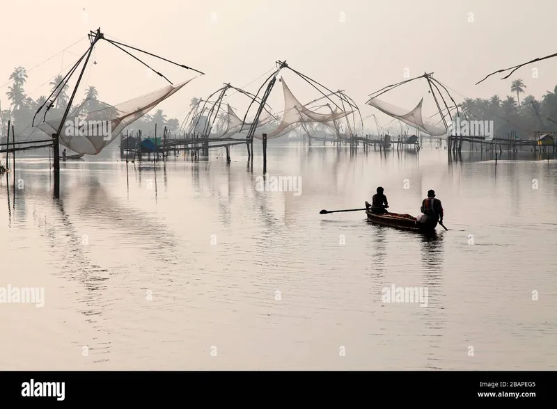 Image Kochi - Chinese Fishing Nets image beautiful image beautiful image beautiful image beautiful - Image of a beautiful village in kerala hi-res stock photography ...