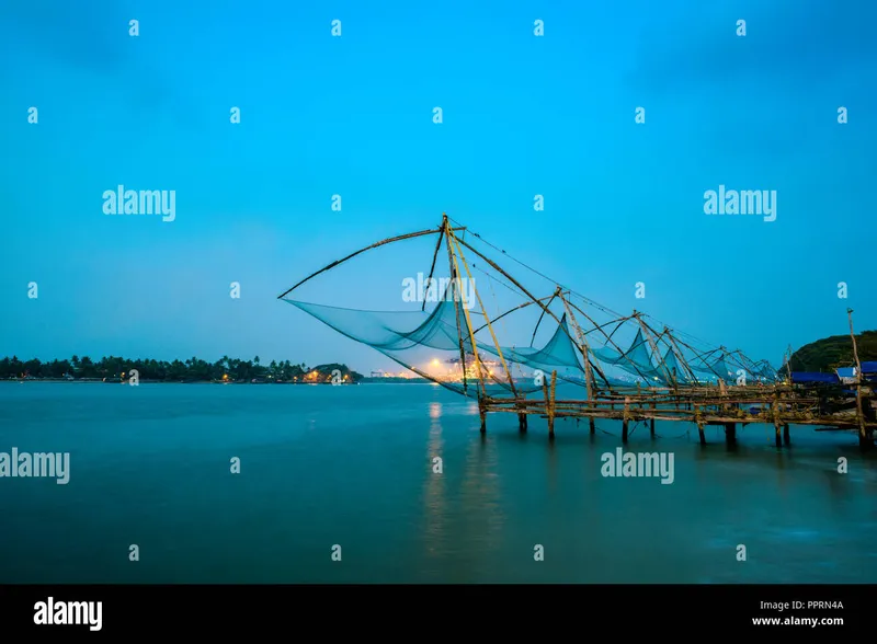 Image Kochi - Chinese Fishing Nets image beautiful image beautiful image beautiful image beautiful - beautiful twilight scene of Kochi chinese fishnets in Kochi ...