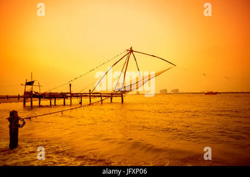 Image Kochi - Chinese Fishing Nets image beautiful image beautiful image beautiful image beautiful image beautiful image beautiful image beautiful - beautiful twilight scene of Kochi chinese fishnets in Kochi ...